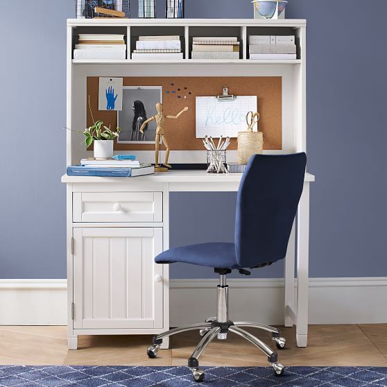 Beadboard SpaceSaving Desk + Hutch Pottery Barn Teen