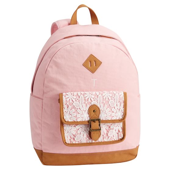 Northfield Soft Rose Lacey Backpack | Pottery Barn Teen