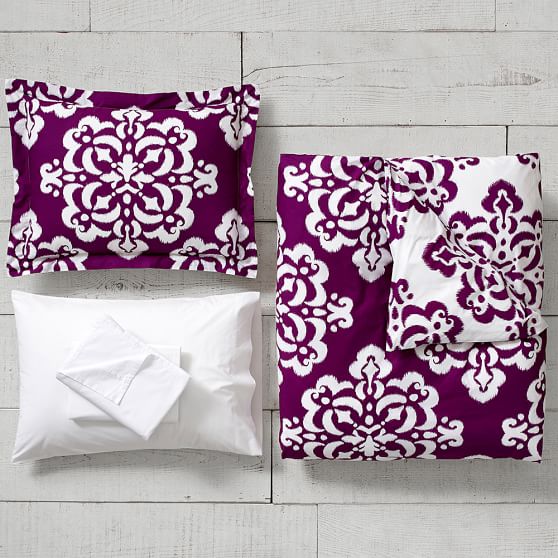 Ikat Medallion Duvet Bedding Set Dorm Bundle Pottery Barn Teen