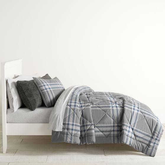 Xander Plaid Teen Comforter Pottery Barn Teen