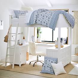 Loft Beds Bunk Pb Beadboard Loft Bed