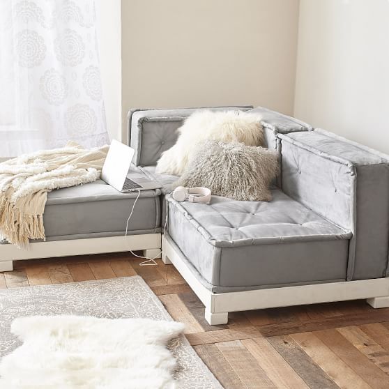 Cushy Lounge Sectional Sofa Teen Sofa Pottery Barn Teen