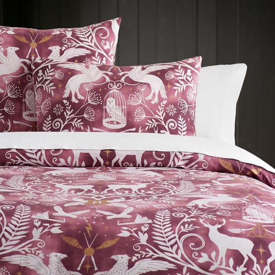 Harry Potter Patronus Damask Duvet Cover Sham Burdy