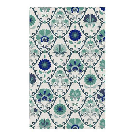 Boho Floral Rug Teen Rug Pottery Barn Teen