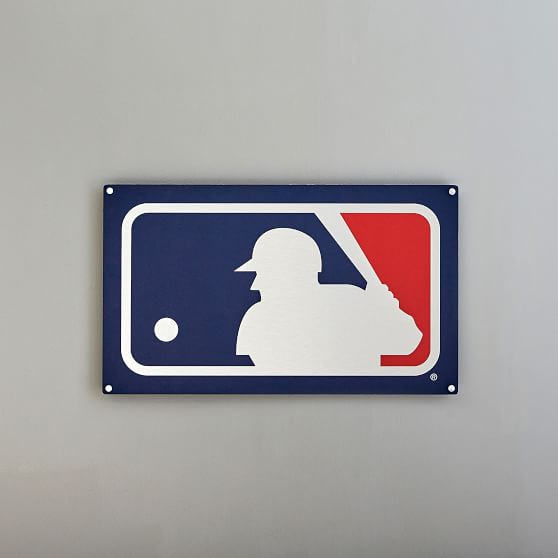 Mlb Metal Sign Wall Decor Pottery Barn Teen