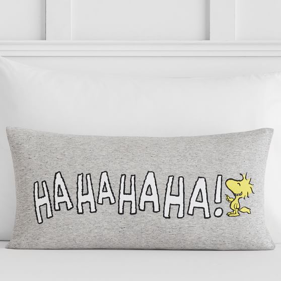 Peanuts Woodstock Hahaha Pillow Cover Teen Throw Pillows