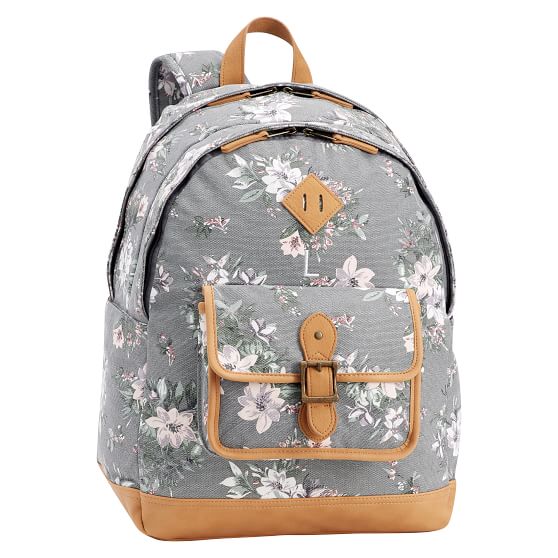 Northfield Charcoal Camilla Floral Xl Backpack Pottery Barn Teen