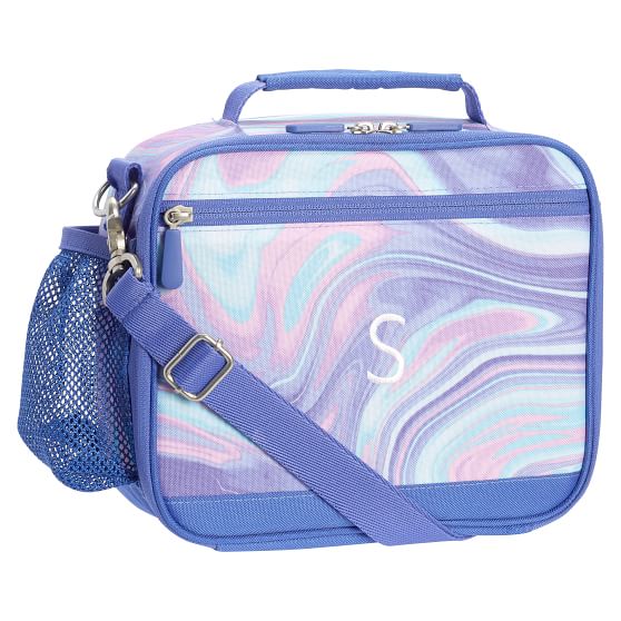 GearUp Pink/Purple Marble Cold Pack Lunch Bag Pottery Barn Teen