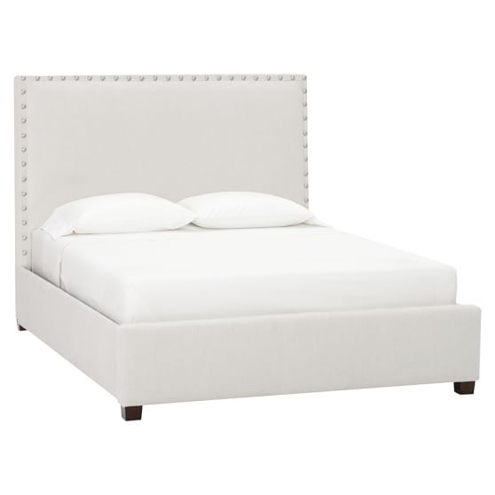 Raleigh Upholstered Square Bed | Teen Bed | Pottery Barn Teen
