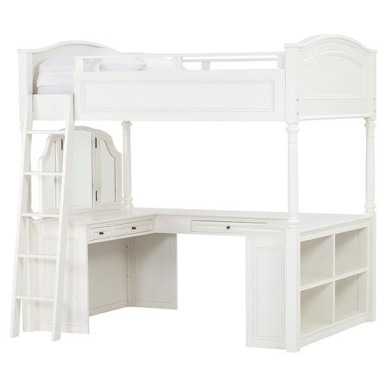 Chelsea Vanity Loft Bed Pottery Barn Teen