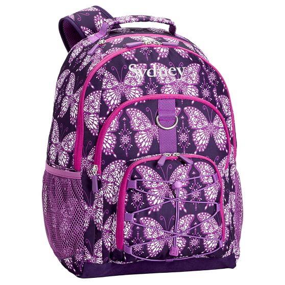 Light Purple Butterflies Teen Backpack Pottery Barn Teen