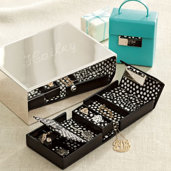 Classic Jewelry Travel Case Jewelry Storage Pottery Barn Teen