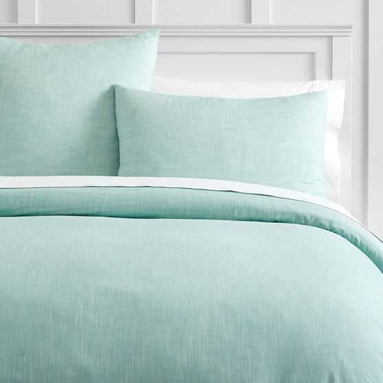 Organic Solid Texture Girls Duvet Cover Pottery Barn Teen
