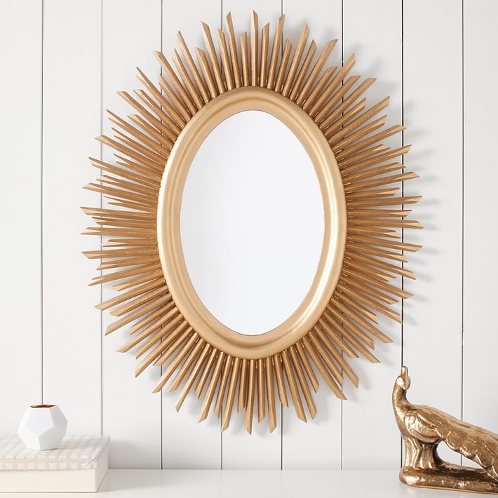 Gold Sunburst Mirror Pottery Barn Teen