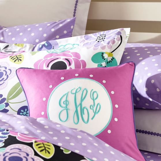 Abby Monogram Pillow Cover Pottery Barn Teen