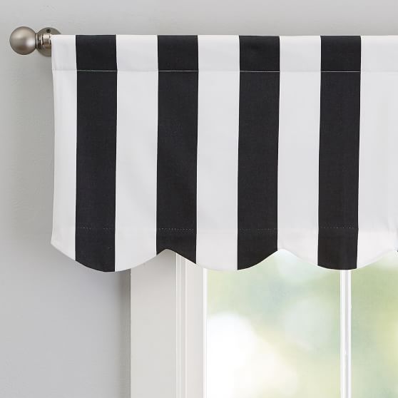 The Emily Meritt Cabana Stripe Valance Teen Curtains Pottery