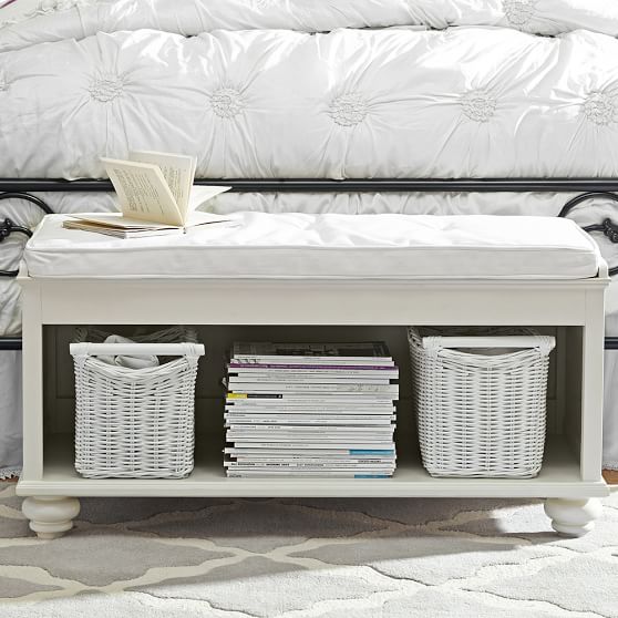 Chelsea End Of Bed Bench + Cushion Pottery Barn Teen