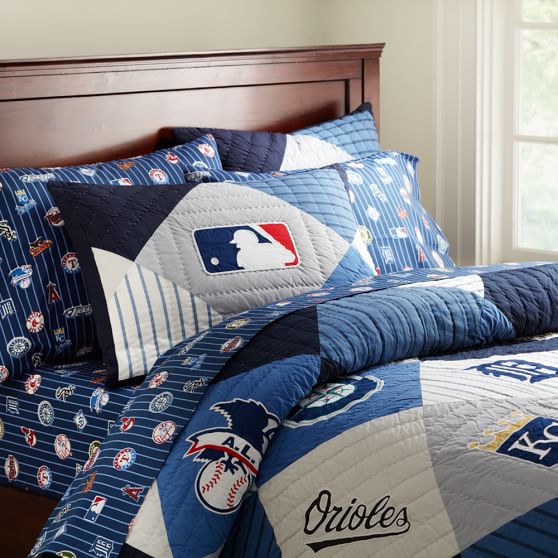 2018 Mlb American League Teen Quilt Sham Pottery Barn 2018 Mlb American League Quilt Sham