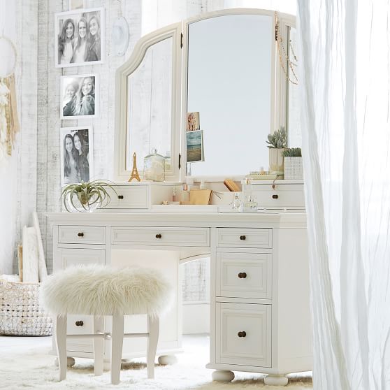 Himalayan Glam Vanity Stool Teen Vanity Pottery Barn Teen