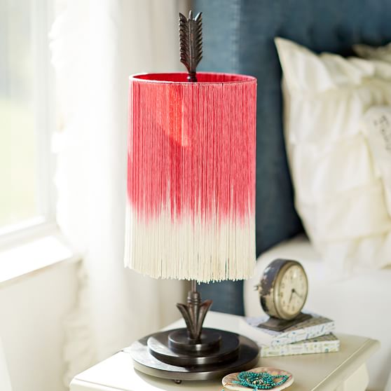 Junk Gypsys Follow Your Arrow Fringe Table Lamp Pottery Barn Teen