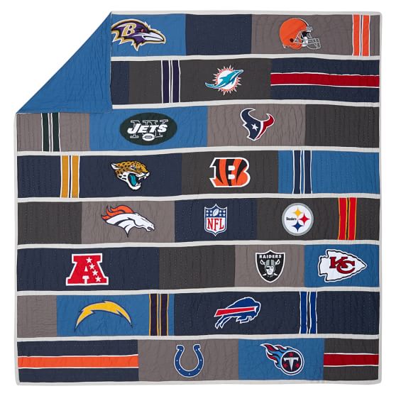 NFL© Quilt + Sham Pottery Barn Teen