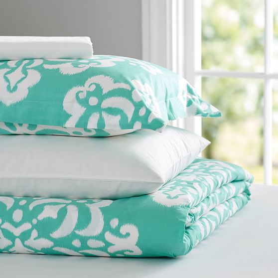 Ikat Medallion Duvet Bedding Set Dorm Bundle Pottery Barn Teen