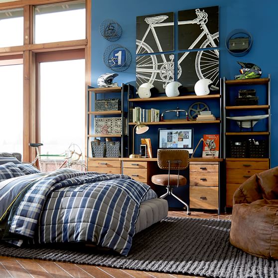 Colton Storage Desk With Hutch Pottery Barn Teen