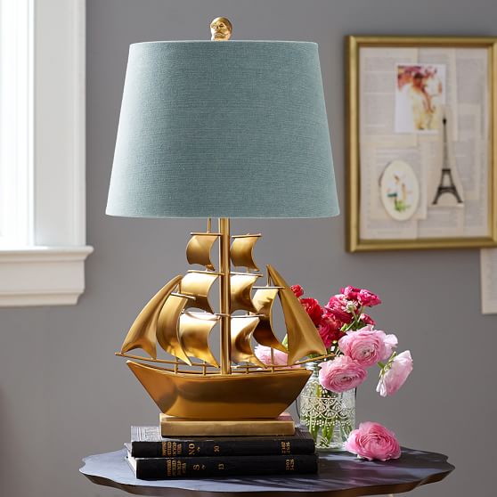 The Emily Meritt Pirate Ship Table Lamp Teen Pottery Barn