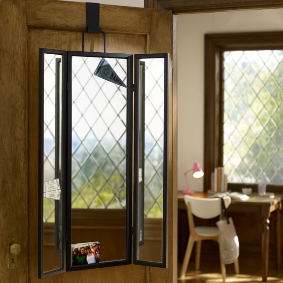 3 Way Over The Door Mirror Pottery Barn Teen