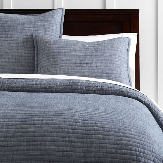 Classic Chambray Boys Quilt Pottery Barn Teen