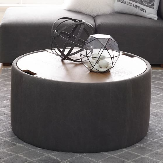 Alex Round Storage Table Lounge Pottery Barn Teen - Kid Friendly Coffee Table With Storage Alex Round Storage Table Lounge Pottery Barn Teen - Kid Friendly Coffee Table With Storage