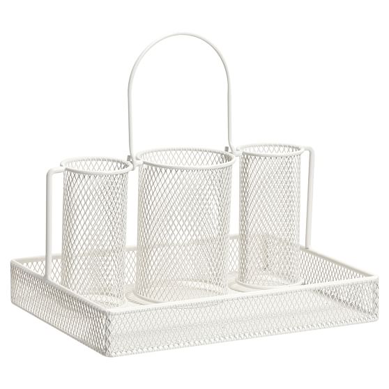Wire Hair Appliance Caddy Dorm Jewelry Storage Pottery Barn Teen