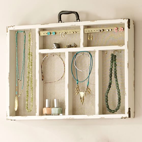 Wall Suitcase Jewelry Holders Jewelry Storage Pottery Barn Teen