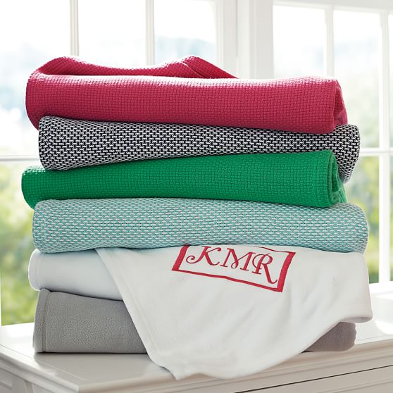 Classic Fleece Bed Throw Blanket Pottery Barn Teen