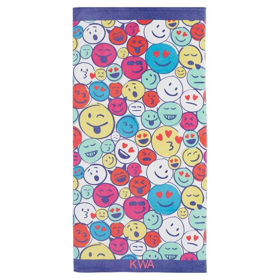 Emoji Teen Beach Towel Pottery Barn Teen
