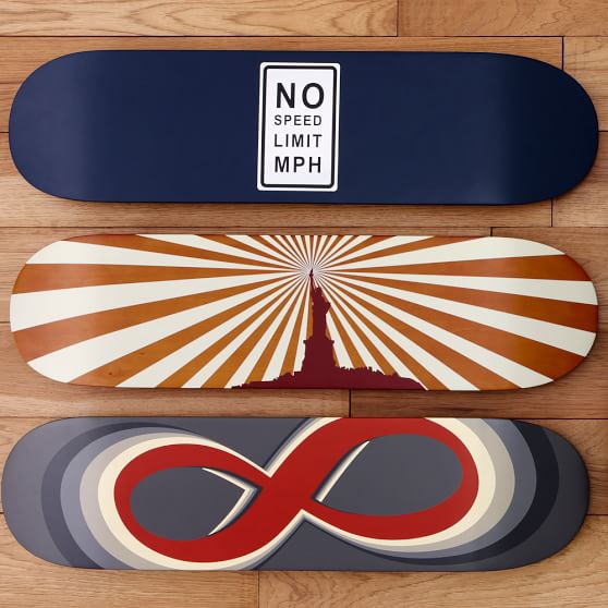 Skate Deck Wall Art Wall Prints Pottery Barn Teen