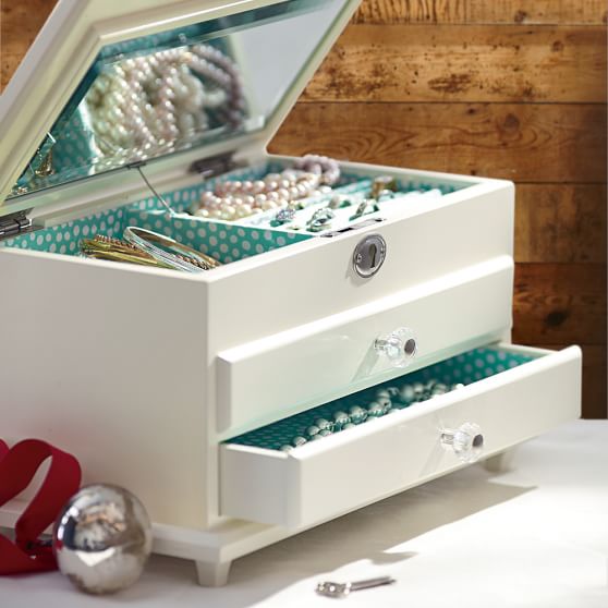Chloe Jewelry Box Jewelry Storage Pottery Barn Teen