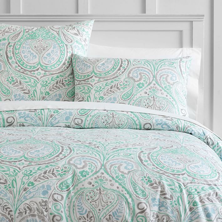 Willow Paisley Girls Duvet Cover Pottery Barn Teen