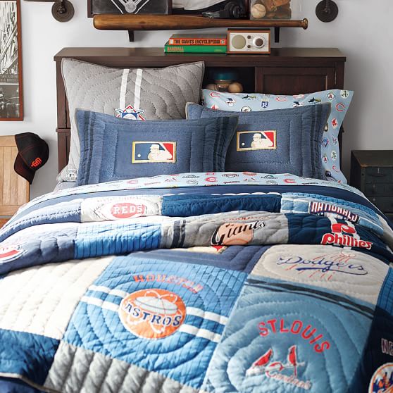 MLB Cooperstown Boys Quilt Sale Pottery Barn Teen