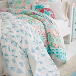 Lilly Pulitzer Elephant Bazaar Quilt + Sham