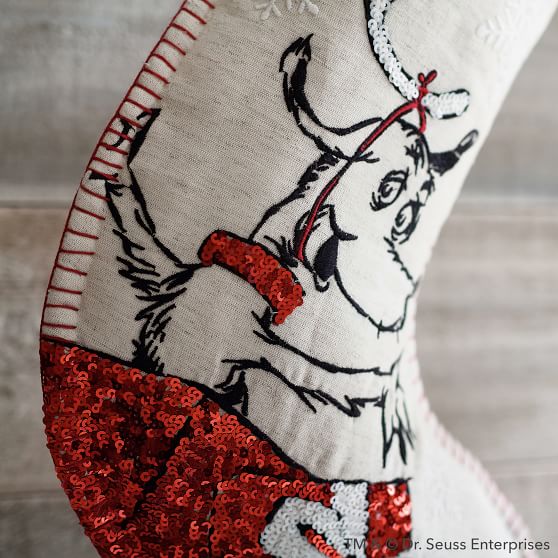 Grinch™ Max Christmas Stocking Pottery Barn Teen