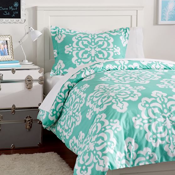 Ikat Medallion Duvet Bedding Set Dorm Bundle Pottery Barn Teen
