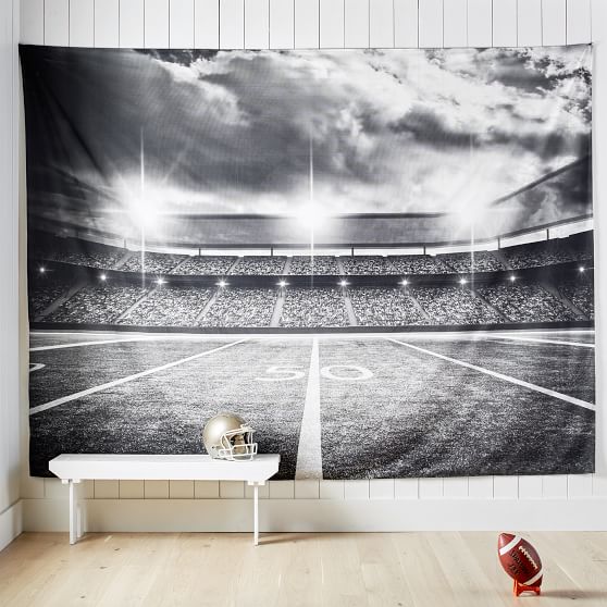 Football Field Tapestry Wall Decor Pottery Barn Teen