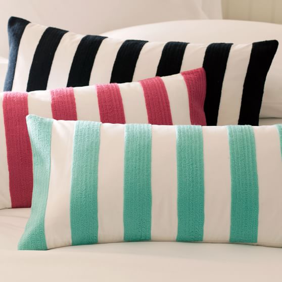 Cottage Stripe Teen Decorative Pillow Sale Pottery Barn Teen