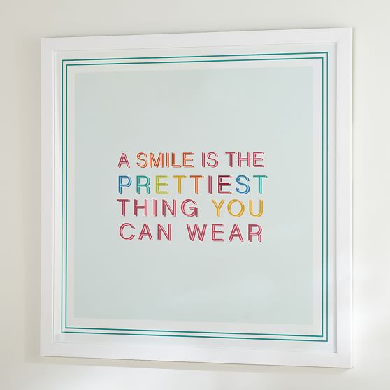 O Smile Wall Art Prints Pottery Barn Teen