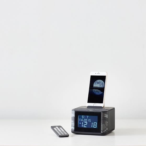 Triple C Groove And Go Bluetooth® Alarm Clock, Digi Camo Pottery Barn