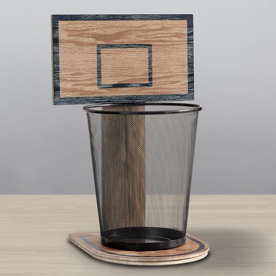 Storage Basketball Hoop Trashcan Pottery Barn Teen
