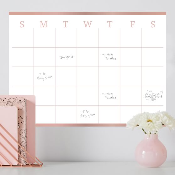 No Nails Dry Erase Calendar Wall Decal Pottery Barn Teen