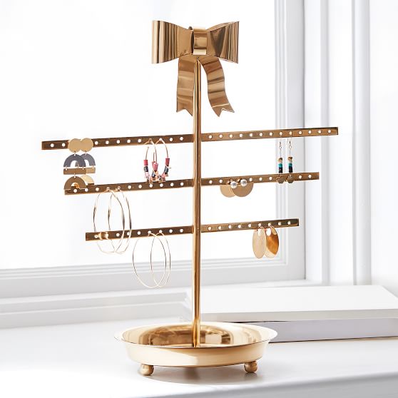 The Emily Meritt Bow Earring Holder Pottery Barn The Emily Meritt Bow Earring Holder