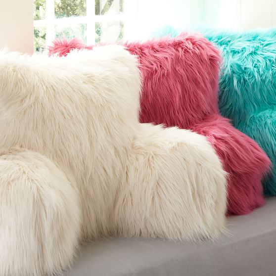 Furrific Faux Fur Lounge Around Pillow Cover Teen Throw Pillows